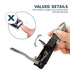 Nail Clippers with Catcher, No Splash Fingernail Toenail Clippers, Sharp Curved Blade & Glass Nail File for Men Women