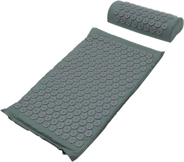 NOLITOY Shiatsu Acupoint Massage Mat and Pillow Set with Carrying Bag, Practical