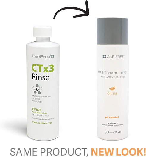 Recommended, CTx3) CariFree Maintenance Rinse, Citrus Flavored, Anti-Cavity Fluoride Mouthwash, Dentist Prevents Oral
