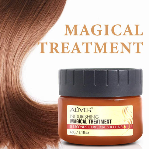 Magical Keratin Hair Treatment Mask - 2pcs Advanced Molecular Conditioner for Dry & Damaged Hair (60ml)