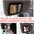 WenMei 2 Pack Black Deluxe Sun Visor Mirror, Auto Supplies Car Makeup Mirror 16.9x11cm/6.65"x4.33"
