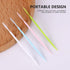 Plastic Toothpicks Disposable Interproximal Brush, Sturdy Double-Ended Dental Pick, 200Pcs Random Color.