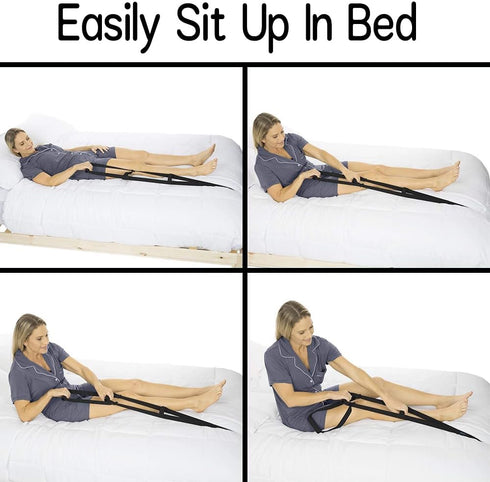 Topwon Bed Ladder Assist Get Up Helper - Pull Up Assist Device with Handle Strap - Sit Up Hoist for Elderly, Senior
