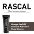 Rascal Men's Face Cleanser - Deep Cleansing Face Wash with Activated Charcoal and Orange Peel Oil, 4 Oz