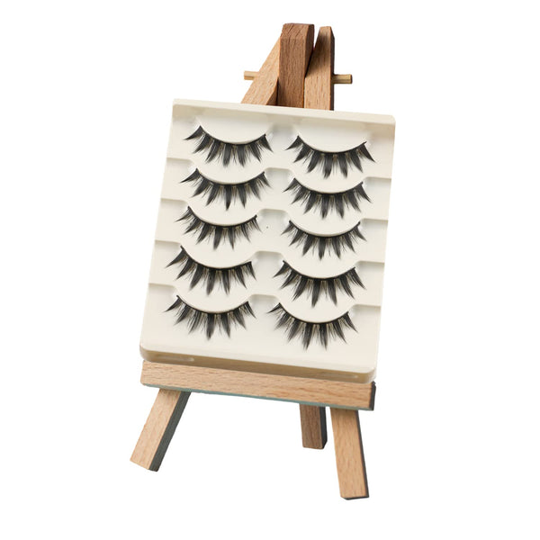 Okdeals 5 Pairs Japanese Style Makeup Eyelashes - 3D Little Devil Spiky Eyelash Manga Lashes