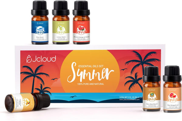 JCLOUD Summer Fragrance Oils Set | Hotel Diffuser Oil & Home Luxury