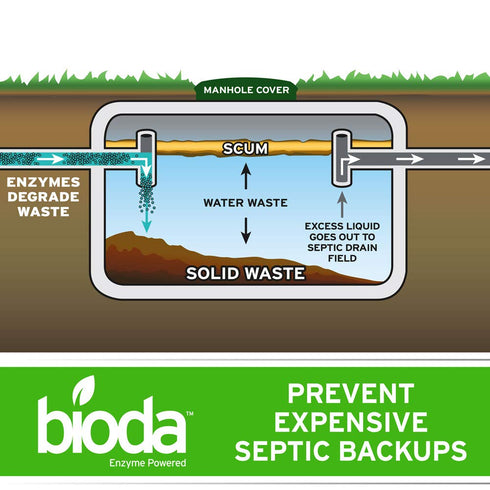 Septic System Saver, Professional Strength, 6-Pack for 6-Month Supply