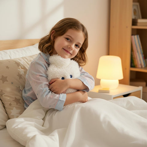 VERVEIO 1L Plush Hot Water Bottle with Soft Cover, Reusable Hot Water Bag for Pain Relief, Cramps & Warm Comfort