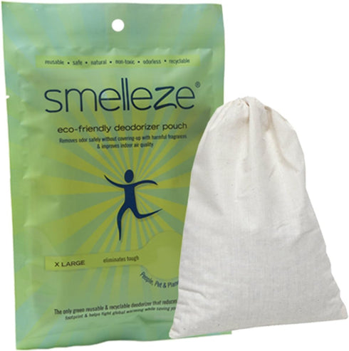 SMELLEZE Reusable Office Odor Removal Deodorizer Pouch, Chemical-Free Smell Removal for 150 Sq. Ft.