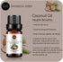 RAINBOW ABBY 2-Pack Coconut Essential Oil, Pure, Undiluted, Therapeutic Grade - 2x10 ml