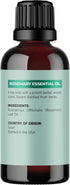 Pure Rosemary Oil - 100% Pure Undiluted Essential Oil with Dropper for Aromatherapy & DIYs - 1 Fl Oz