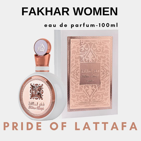 Lattafa Fakhar Eau de Parfum Spray for Women - 3.4 Ounce