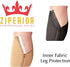 Ziperior 15-20 mmHg Open Toe Compression White Navy Gray Inside Leg Zipper Socks