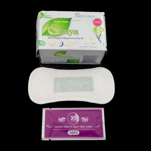 SHUYA Natural Cotton Panty Liners for Women - Without Wings, Chlorine Free Herbal Scented, 60 Count, Pack of 2