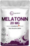 Micro Ingredients Melatonin 20mg Tablets, 400 Counts, Natural Strawberry Flavor, Fast Dissolve