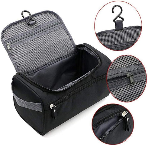 Tumecos Toiletry Dopp Kit - Travel Electronics Organizer Shaving Accessories Bag (Black1)