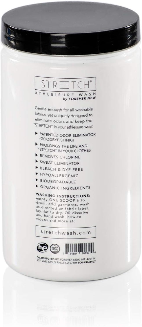 Forever New Stretch Active Wear Laundry Detergent, Original Scent, Powder, 32 Ounce - Ideal for Workout Clothes