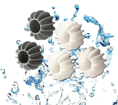 Reusable Magic Laundry Balls, 5/10 Tangle Free Silicone Steamer Dryer Balls for Washing Machines