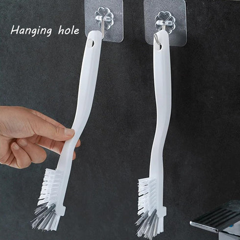 TsuvyXeg Set 2pcs Cleaning Brush Kitchen Scrub Hard Bristle Brushes Tool for Narrow Spaces Grease Grime