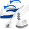 Holikme 7 Pack Deep Cleaning Brush Set - Scrub Brush, Grout Brush, Pool Brush for Various Surfaces (Blue)