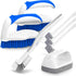 Holikme 7 Pack Deep Cleaning Brush Set - Scrub Brush, Grout Brush, Pool Brush for Various Surfaces (Blue)