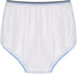 Vxuxlje Adult Transparent Washable Underwear Elastic Waistband Pull On Diaper Cover Underpants