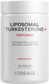 Codeage Turkesterone Supplement, 4-Month Supply, Liposomal Delivery, Vegan, Gluten-Free, Non-GMO - 120 Capsules