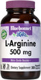 Bluebonnet Nutrition L-Arginine 500mg, Free-Form Amino Acid, 50 Vegetable Capsules, Non-GMO