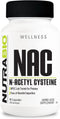 NutraBio N-Acetyl Cysteine Supplement (NAC) - 90 Capsules, 600mg Each, Powerful Anti-Oxidant for Immune Support