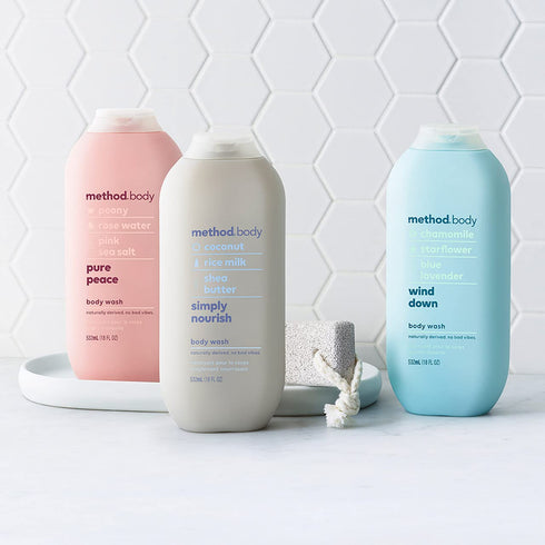 Method Body Wash, Wind Down, 18 oz (Pack of 1), Paraben and Phthalate Free