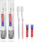 100 pcs Disposable Toothbrushes with 10g Toothpaste, Individually Wrapped Bulk Toothbrushes for Homeless, Airbnb, Hotel
