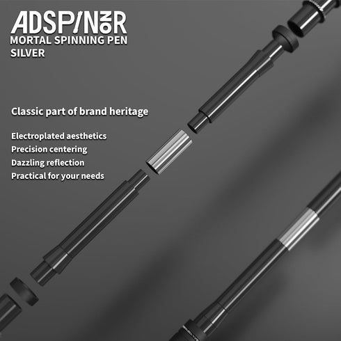 Weighted Mortal Spinning Pen Mod, Pen Spinning Tricks & Practice Heavier, Balanced, Anti-Slip Grip, Writable with Brass