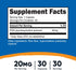 Nutricost PQQ (Pyrroloquinoline Quinone) 20mg, 30 Capsules - Vegetarian Capsules, Non-GMO, Gluten Free