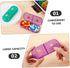 Portable Weekly Pill Organizer Travel Case Compact Outdoor Medicine Holder for Daily Use Lightweight Design