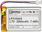 EEMB 3.7V 2000mAh Lithium Polymer Battery Pack 103454 Lipo with Wire JST Connector for Wireless Devices - Confirm
