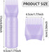 4 Pcs Root Comb Applicator Bottle, 6 Oz Hair Dye Applicator Bottle with Comb and Scale Plastic Hair Oil Applicator Bottle for Hair Dye and Hair Care Purple by ONLYFU