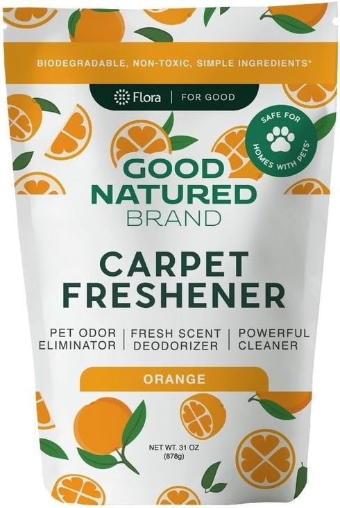 Carpet Freshener & Deodorizer Powder, Pet Odor Eliminator with Natural Sweet Orange Scent, 31oz