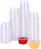 TashiBox Disposable Mini Cups, Portion Cups (No Lids), 200 Count, 1 oz