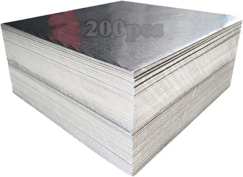HENANCXF 200 PCS Aluminum Foil Sheets for Seafood, Mini Oyster and Scallop Shell