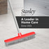Stanley Home Products Rubber Broom with Built-in Squeegee, for Carpets, Floors, Stairs, Upholstery, Removes Pet Hair,