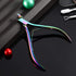 Mudder 3 Packs Stainless Steel Cuticle Nippers Cutter Tool for Nail Care, Pointed Blade Scissors (Rainbow)