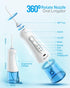 Nicefeel Cordless Water Flosser, 300ML, Portable USB Rechargeable Oral Irrigator, IPX7 Waterproof, 3 Modes, 4 Jet Tips,