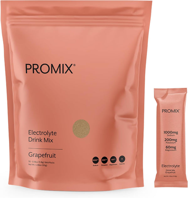 ProMix Nutrition Electrolytes Powder Hydration Packets | 30 Count | Sugar Free, Himalayan Pink Salt, Magnesium,