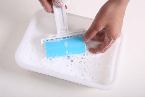 Reusable Sticky Picker Set - Cleaner Lint Roller Pet Hair Remover Brush, Blue