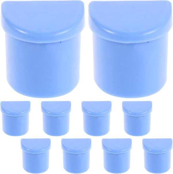 ZUNOXAZ 10pcs Handrail End Cap for Bed, Bedside Guardrail Protective Bumper, Plastic Bed