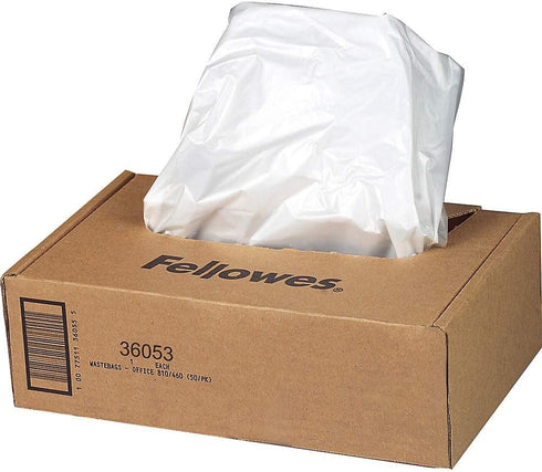 Fellowes Powershred Shredder Waste Bags, 100 Bags for 90S, 99Ci, 99Ms, AutoMax 200C, and AutoMax 130C