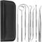 Professional Dental Tools Kit, 7 Pieces Dental Oral Kit with Pouch