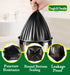 Hommaly 2.6 240 6-10 2-2.6 Gallon pcs Small Black Trash Bags, Strong Garbage Bags, Bathroom Trash Can Bin Liners
