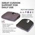 (2655C) NOVA Medical Products Comfort Seat Cushion, Memory Foam Coccyx Cushion for Office Chair, Car, Wheelchairs