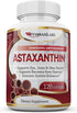 Astaxanthin 10mg Supplement - Best Pure Antioxidant from Microalgae, Helps Skin Care & Eye, Arthritic Joints, Healthy